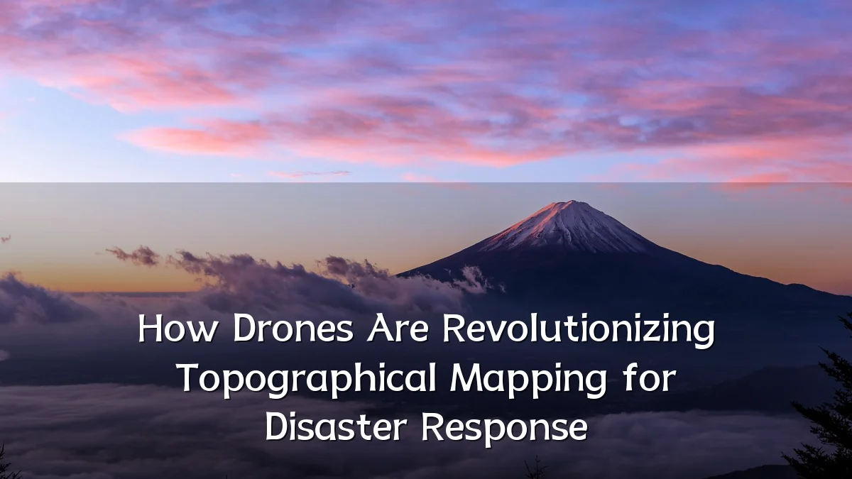 How Drones Are Revolutionizing Topographical Mapping for Disaster Response