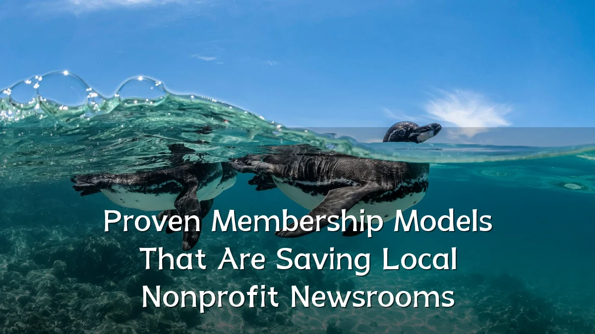 Proven Membership Models That Are Saving Local Nonprofit Newsrooms