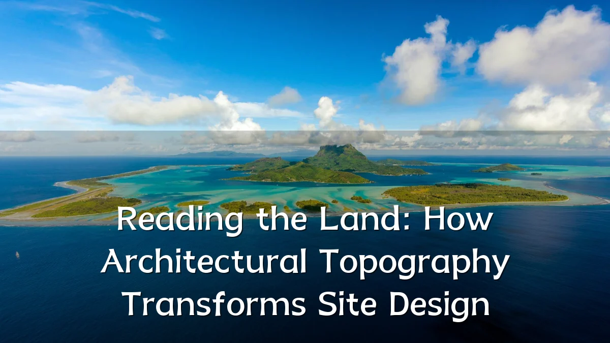Reading the Land: How Architectural Topography Transforms Site Design