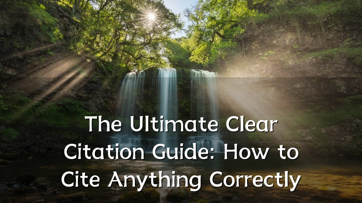 The Ultimate Clear Citation Guide: How to Cite Anything Correctly