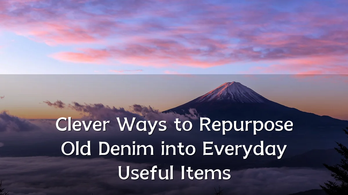 Clever Ways to Repurpose Old Denim into Everyday Useful Items