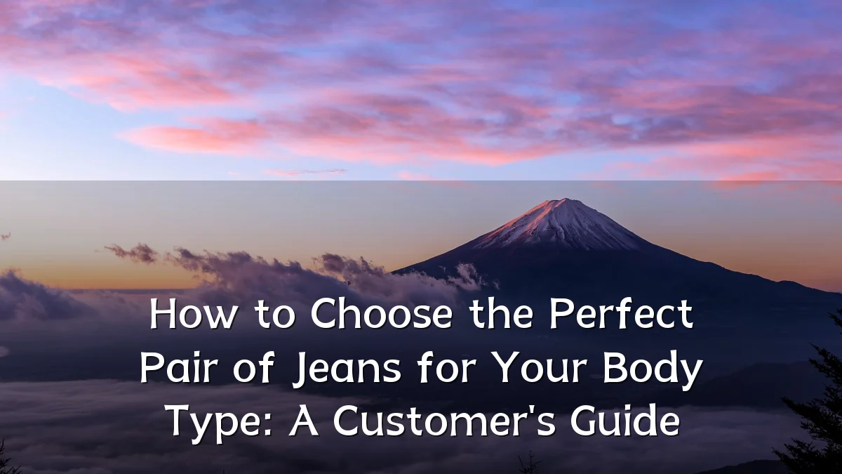 How to Choose the Perfect Pair of Jeans for Your Body Type: A Customer's Guide