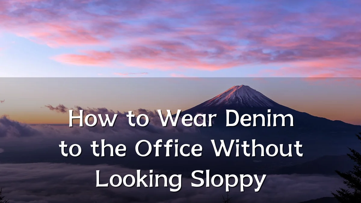 How to Wear Denim to the Office Without Looking Sloppy