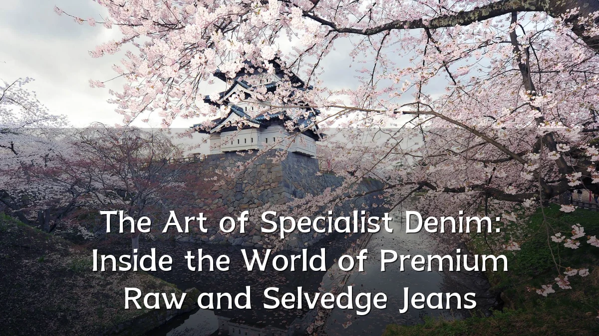 The Art of Specialist Denim: Inside the World of Premium Raw and Selvedge Jeans