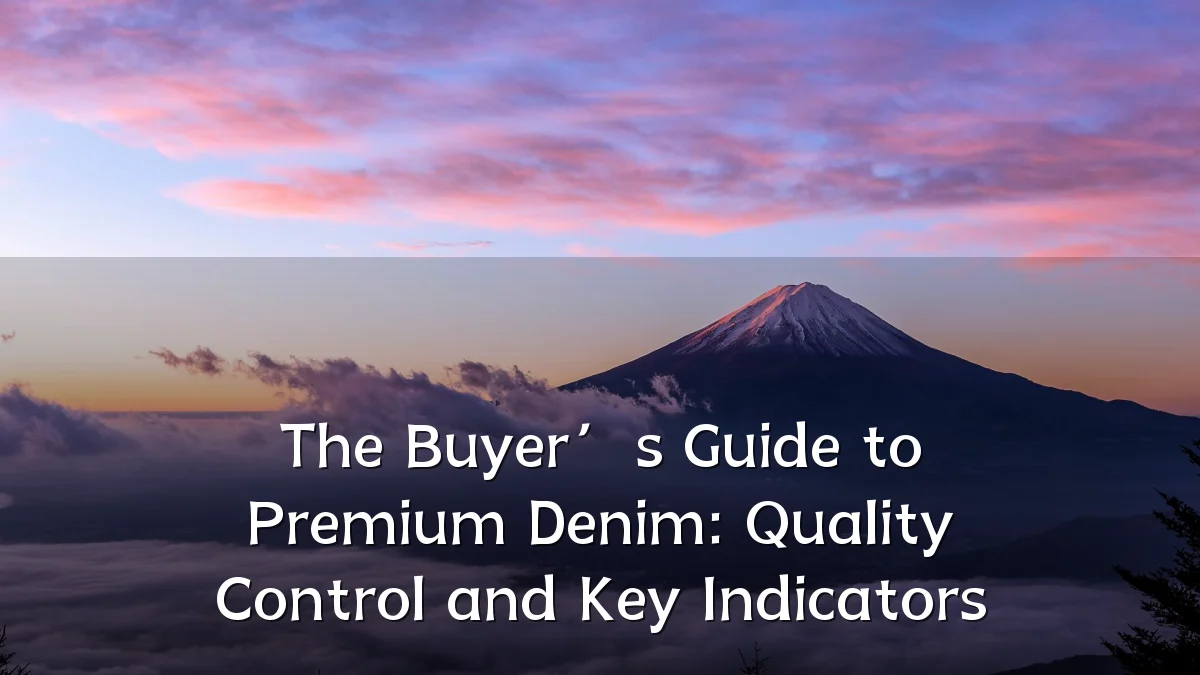 The Buyer’s Guide to Premium Denim: Quality Control and Key Indicators