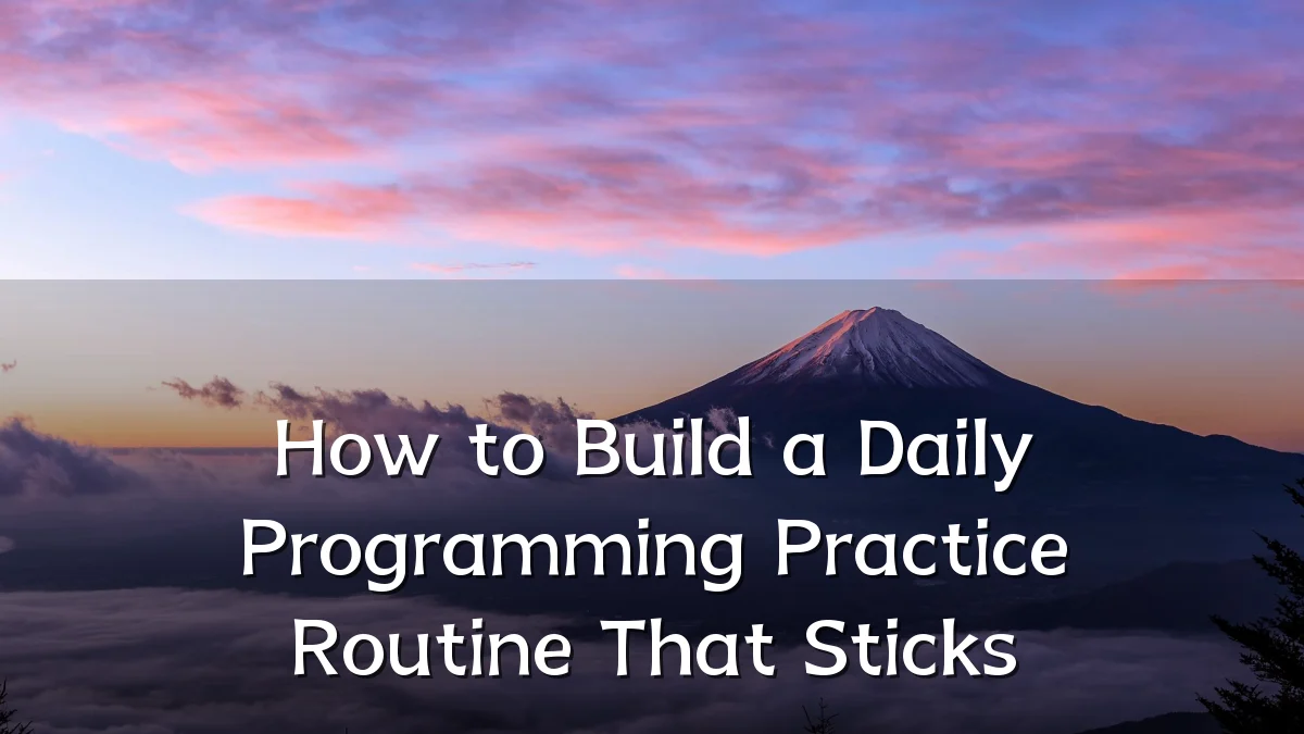 How to Build a Daily Programming Practice Routine That Sticks