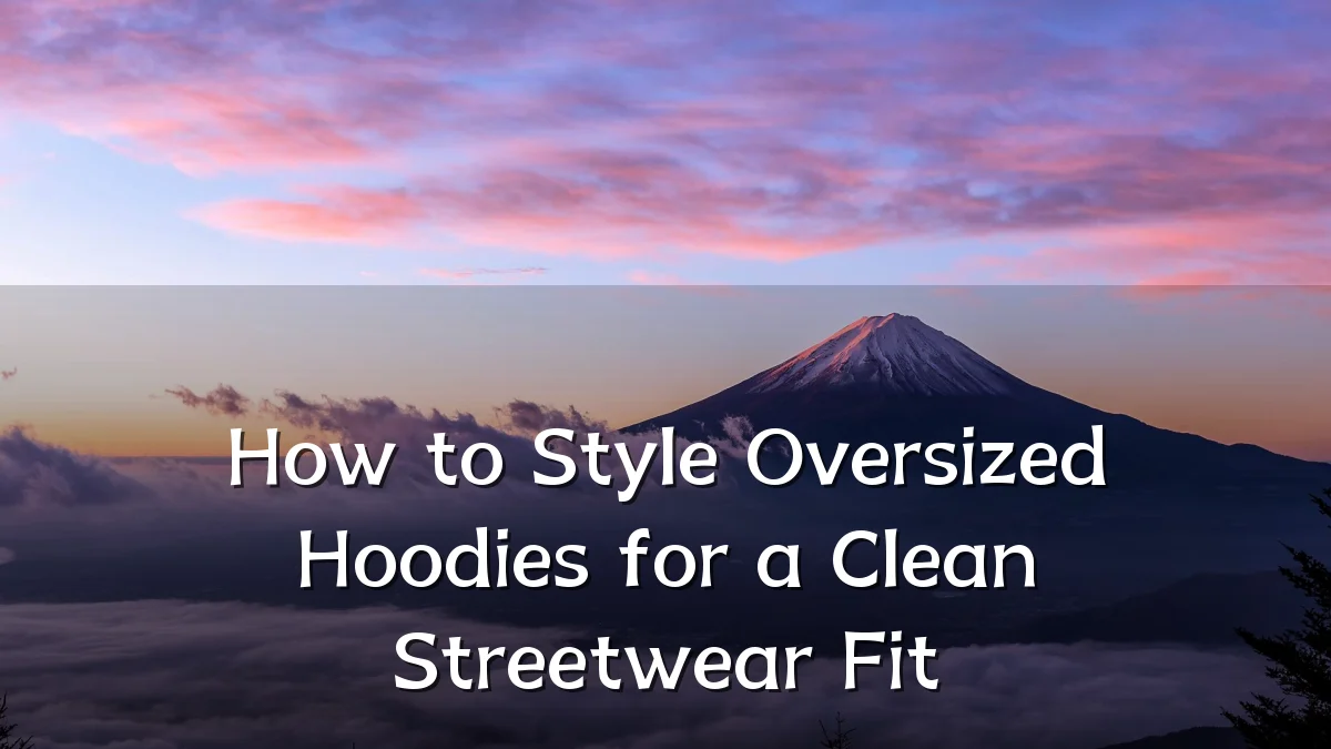 How to Style Oversized Hoodies for a Clean Streetwear Fit