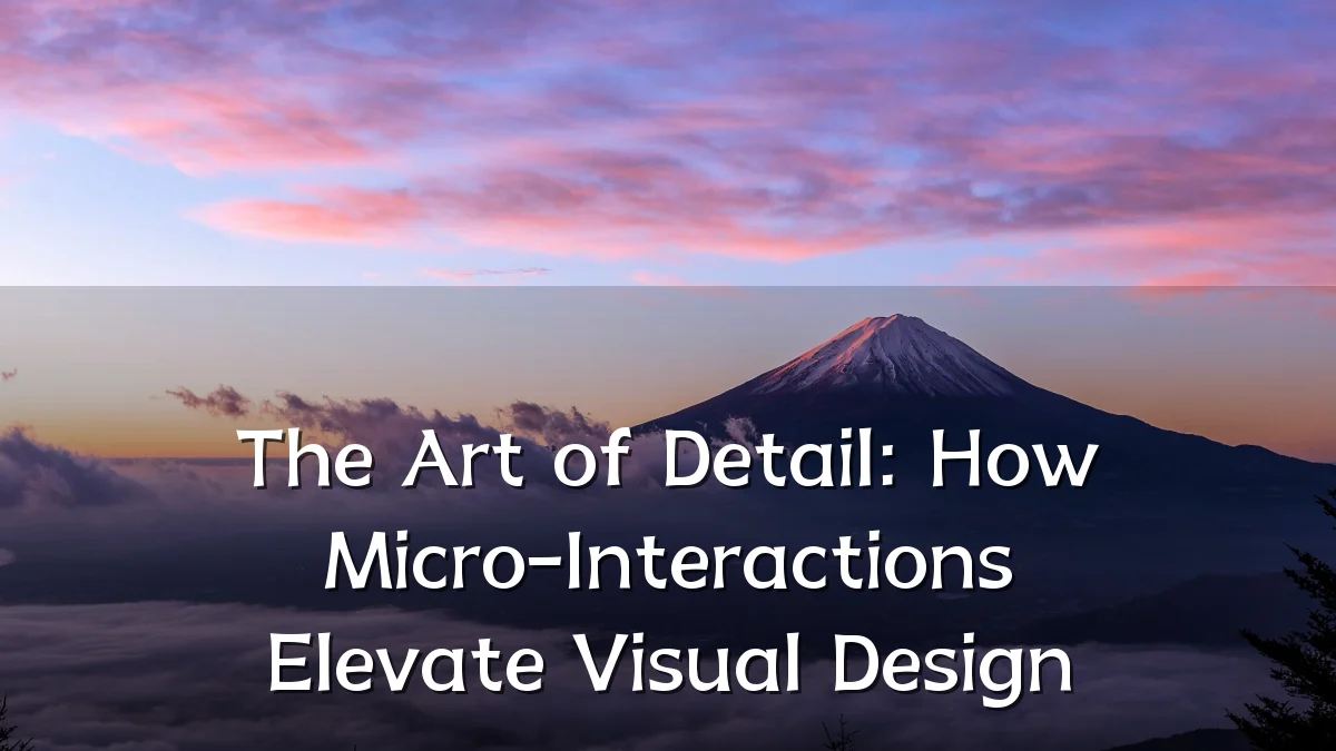 The Art of Detail: How Micro-Interactions Elevate Visual Design