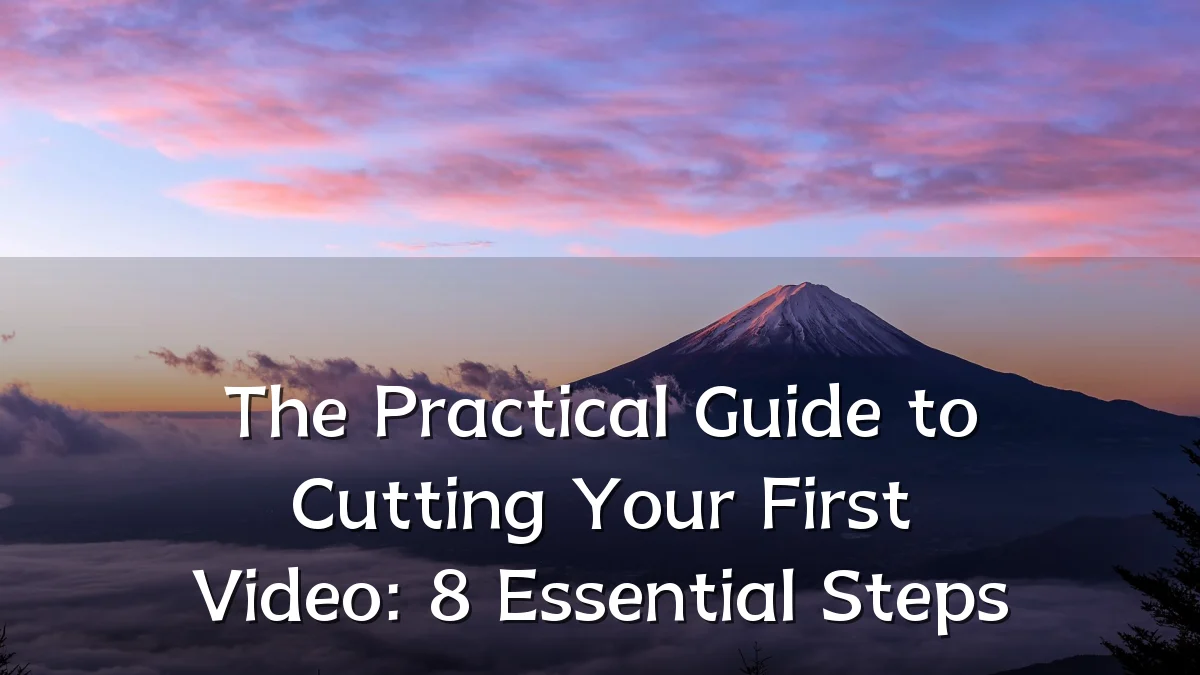 The Practical Guide to Cutting Your First Video: 8 Essential Steps