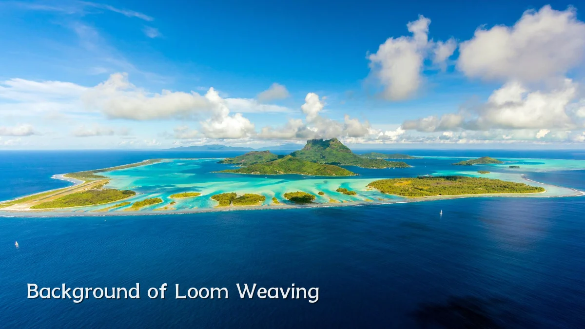 Background of Loom Weaving